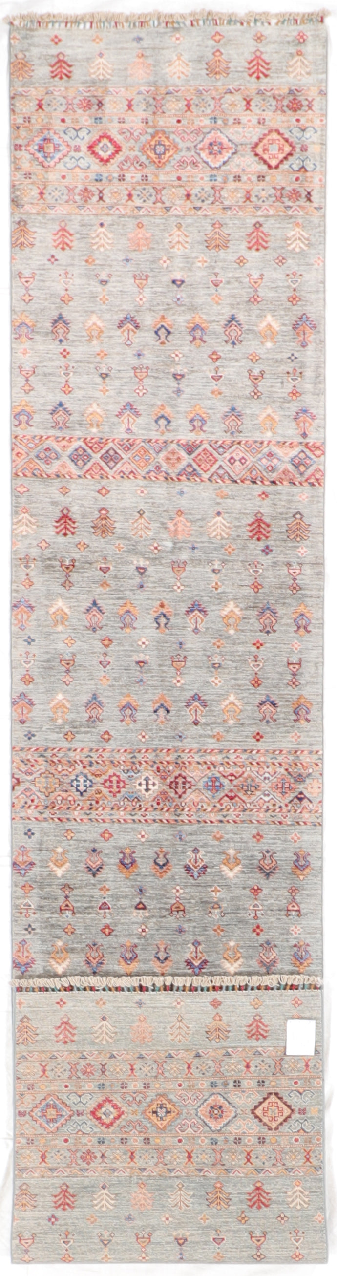 W 2.9 L 13.2 Lori Runner 100% Wool Handmade Pakistan All Over Design - 66298