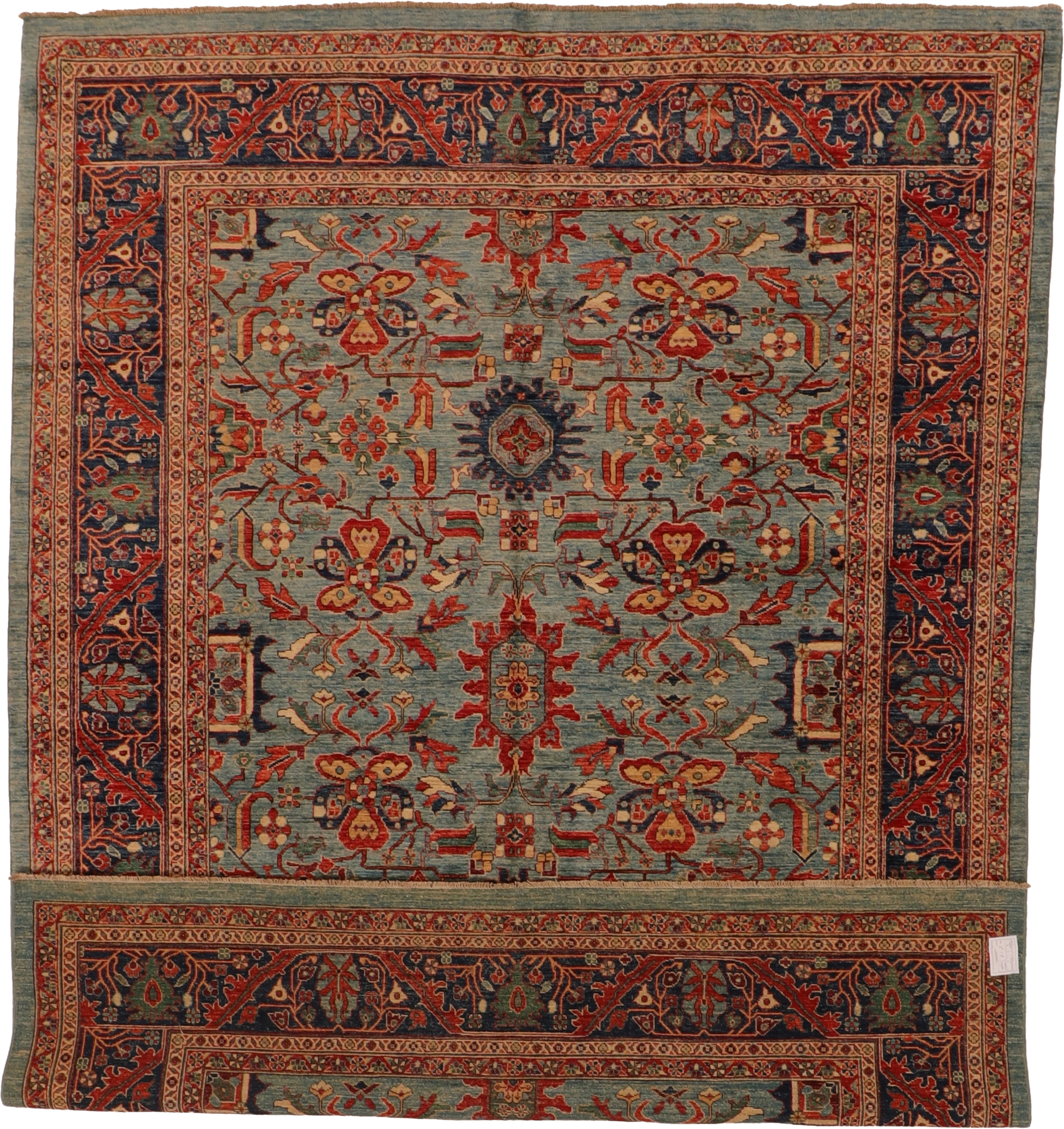 W 8.10 L 11.8 Gashgaie 100% Wool Hand-Woven All-Over Design - 66306