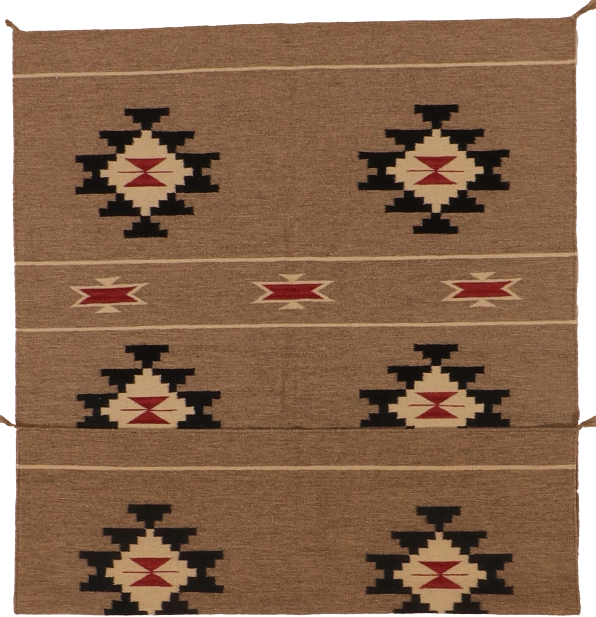 W 5 L 6.11 Kilim 100% Wool Hand-Woven Geometric Design - 66312