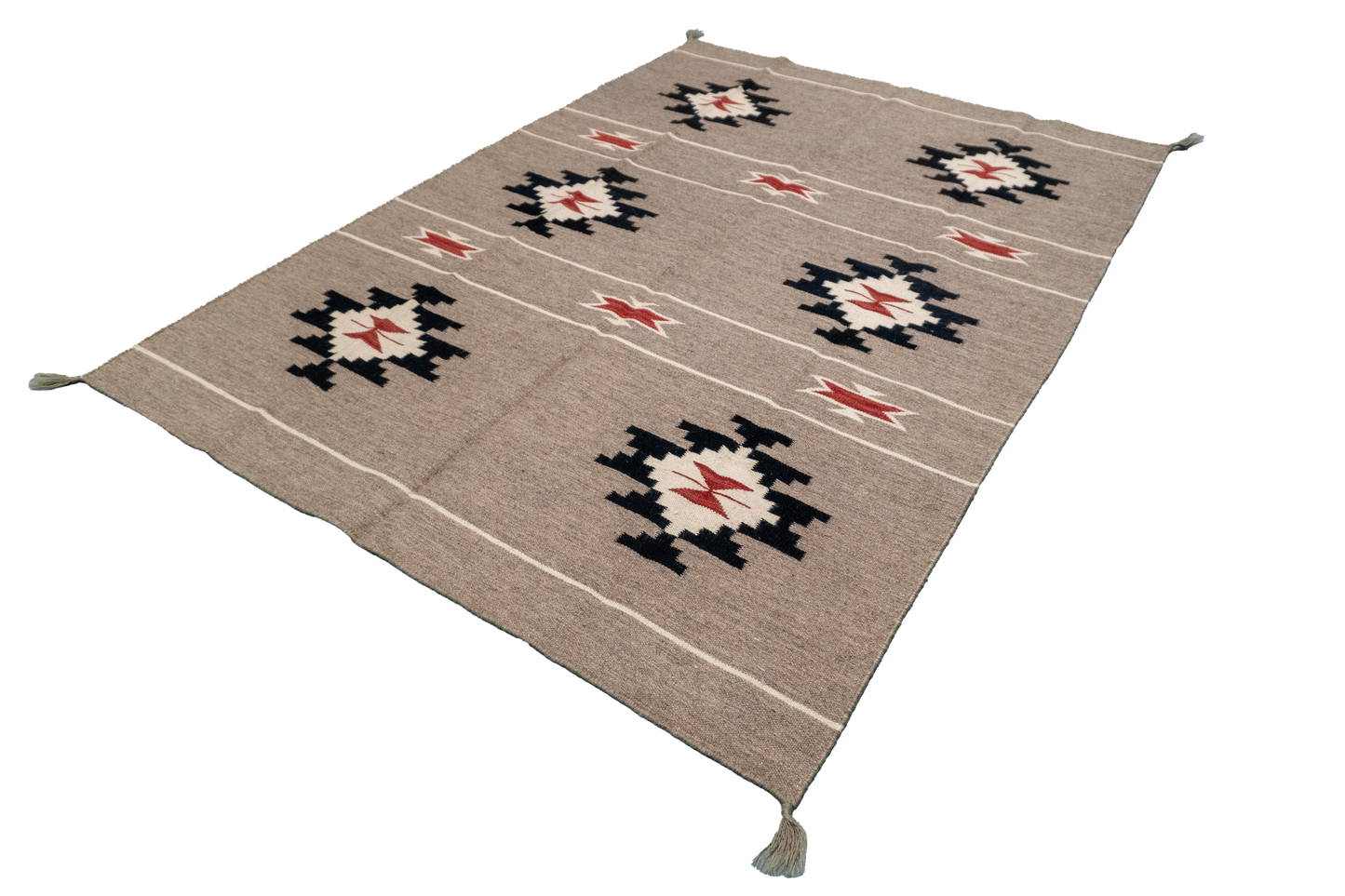 W 5 L 6.11 Kilim 100% Wool Hand-Woven All-Over Design - 66312