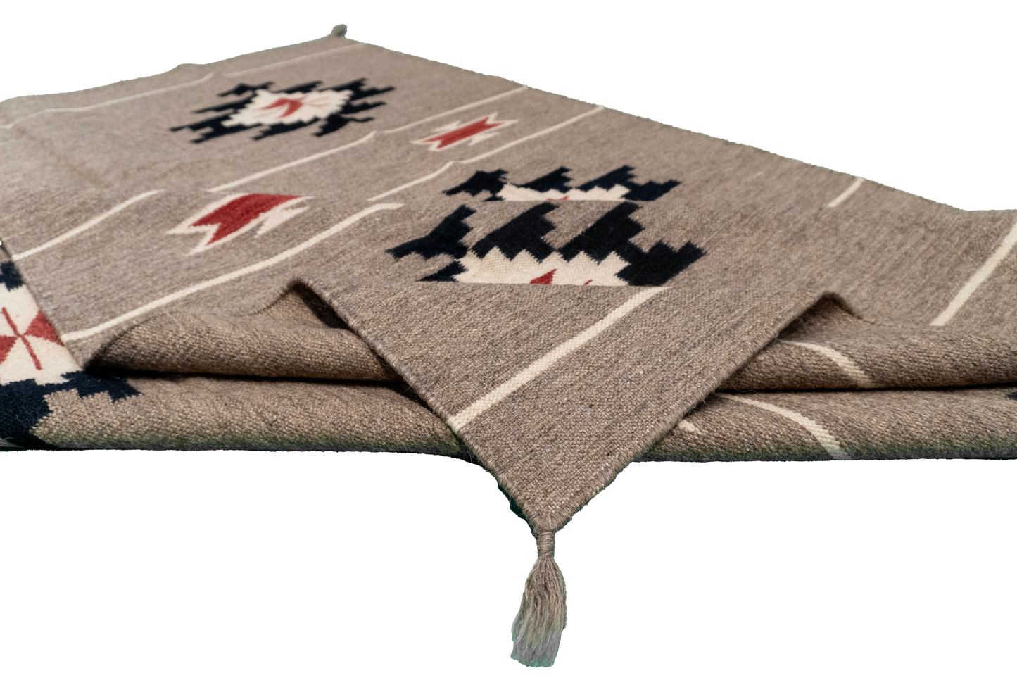 W 5 L 6.11 Kilim 100% Wool Hand-Woven All-Over Design - 66312