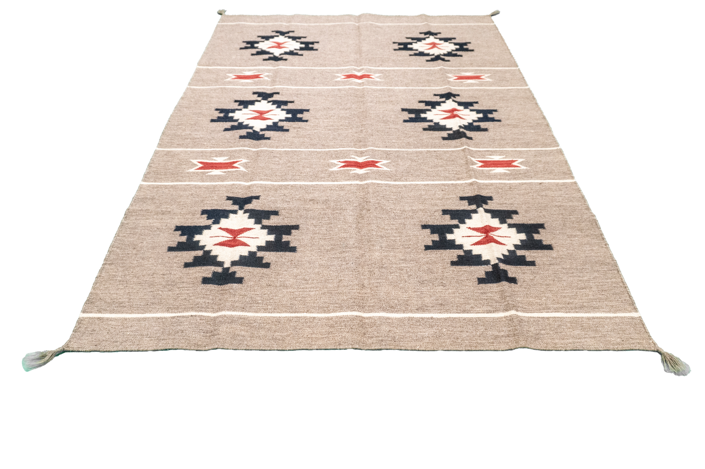 W 5 L 6.11 Kilim 100% Wool Hand-Woven All-Over Design - 66312
