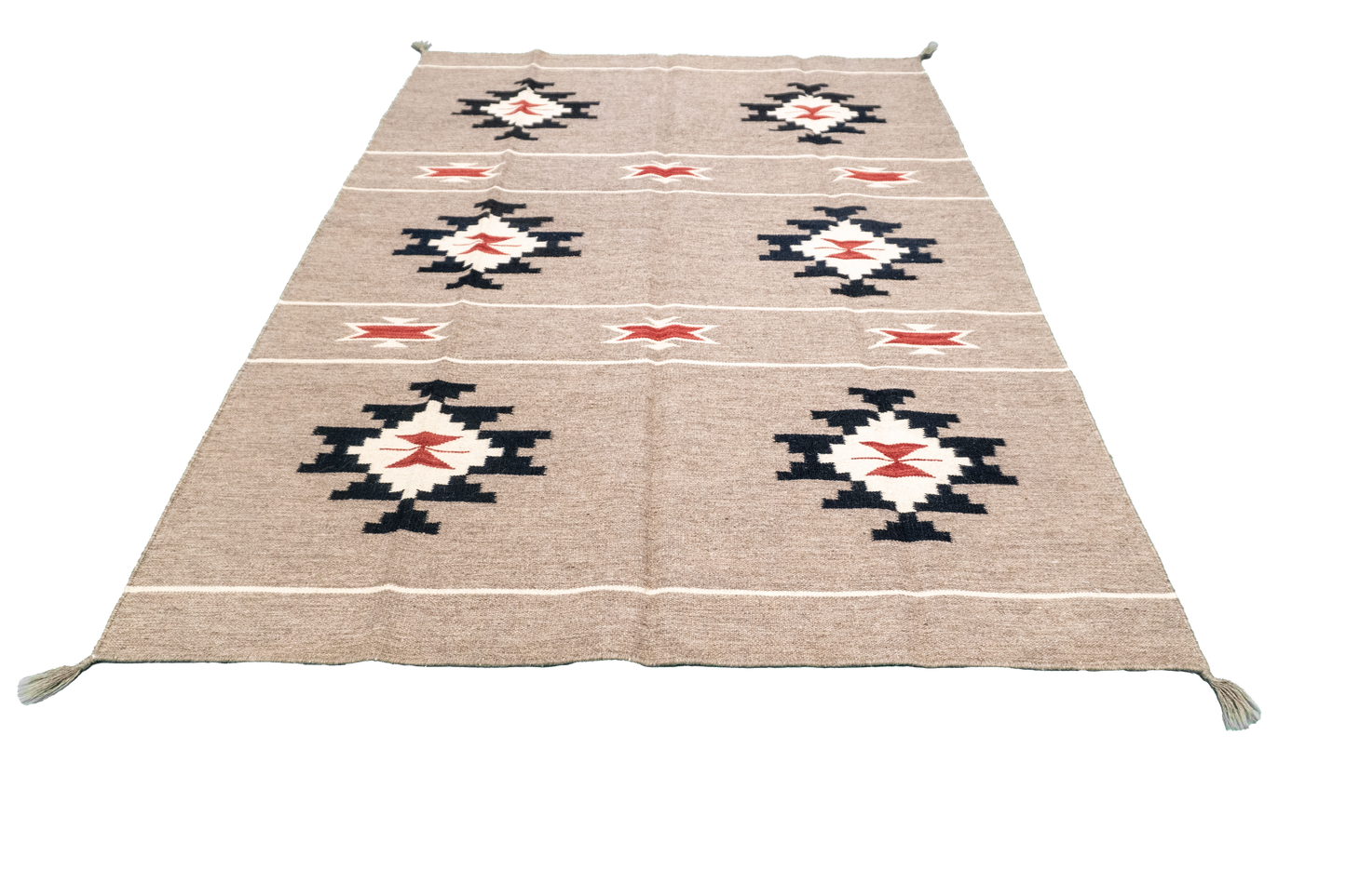 W 5 L 6.11 Kilim 100% Wool Hand-Woven All-Over Design - 66312