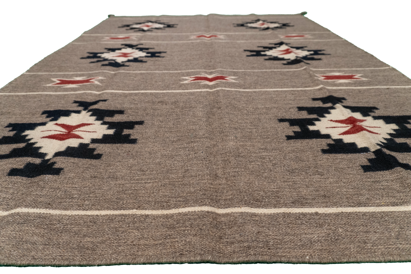 W 5 L 6.11 Kilim 100% Wool Hand-Woven All-Over Design - 66312