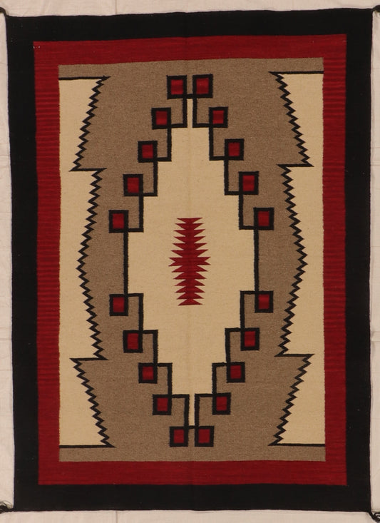 W 5 L 6.11 Kilim 100% Wool Hand-Woven All-Over Design - 66324