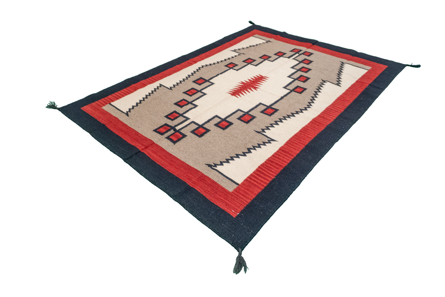 W 5 L 6.11 Kilim 100% Wool Hand-Woven All-Over Design - 66324