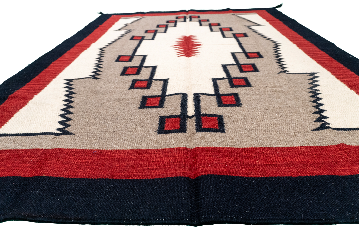 W 5 L 6.11 Kilim 100% Wool Hand-Woven All-Over Design - 66324