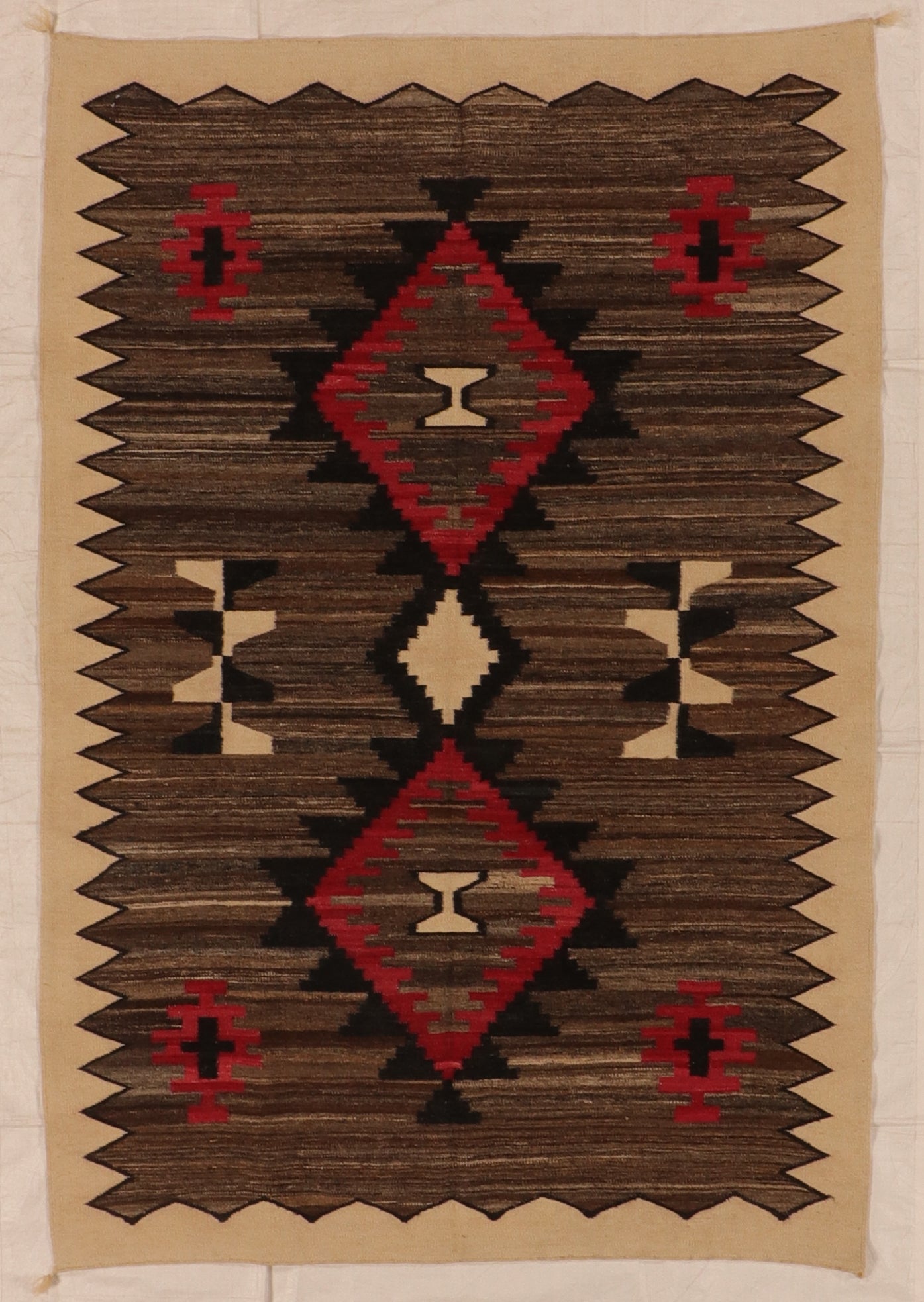 W 5.5 L 7.10 Kilim 100% Wool Hand-Woven All-Over Design - 66326