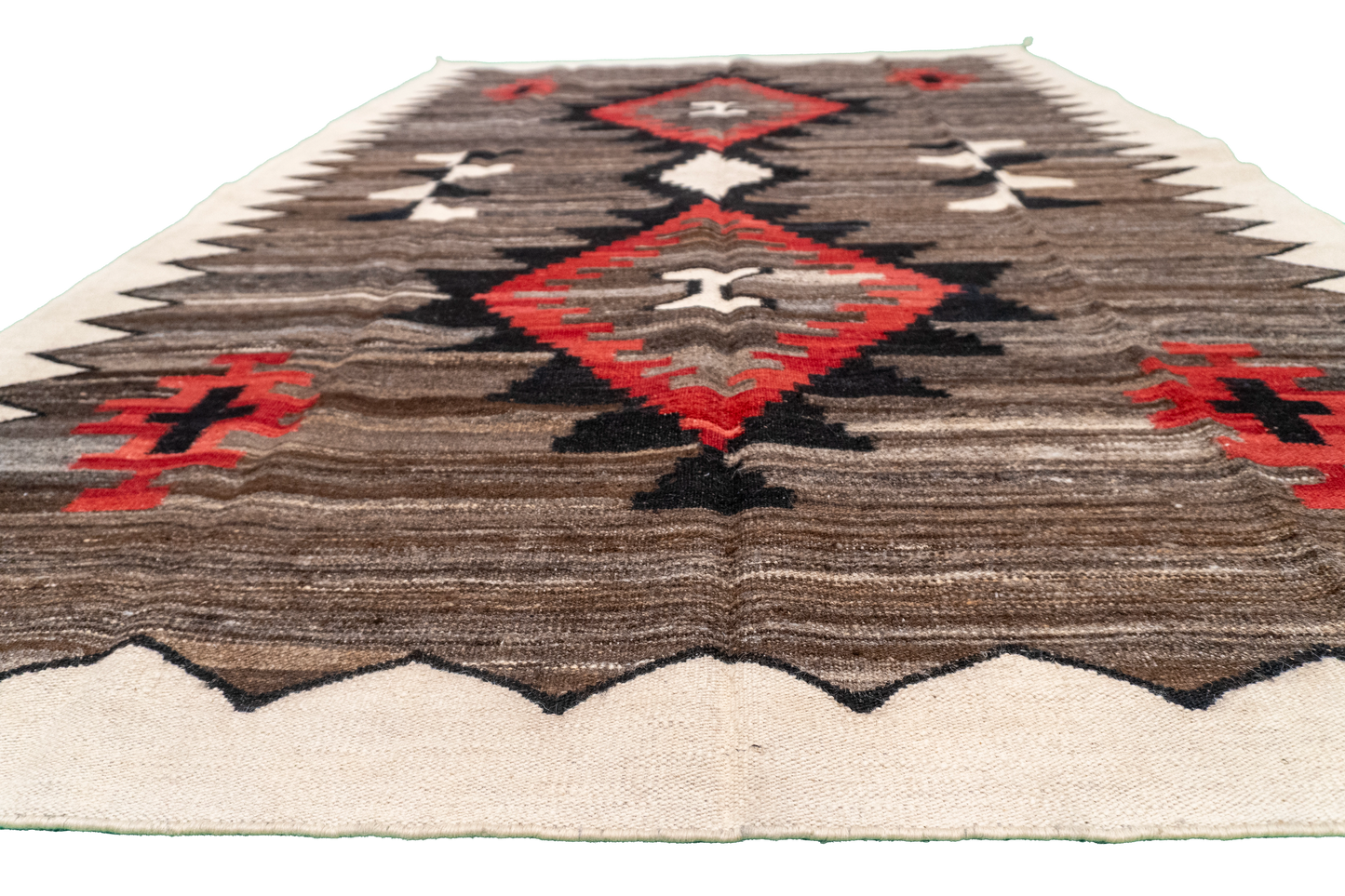 W 5.5 L 7.10 Kilim 100% Wool Hand-Woven All-Over Design - 66326
