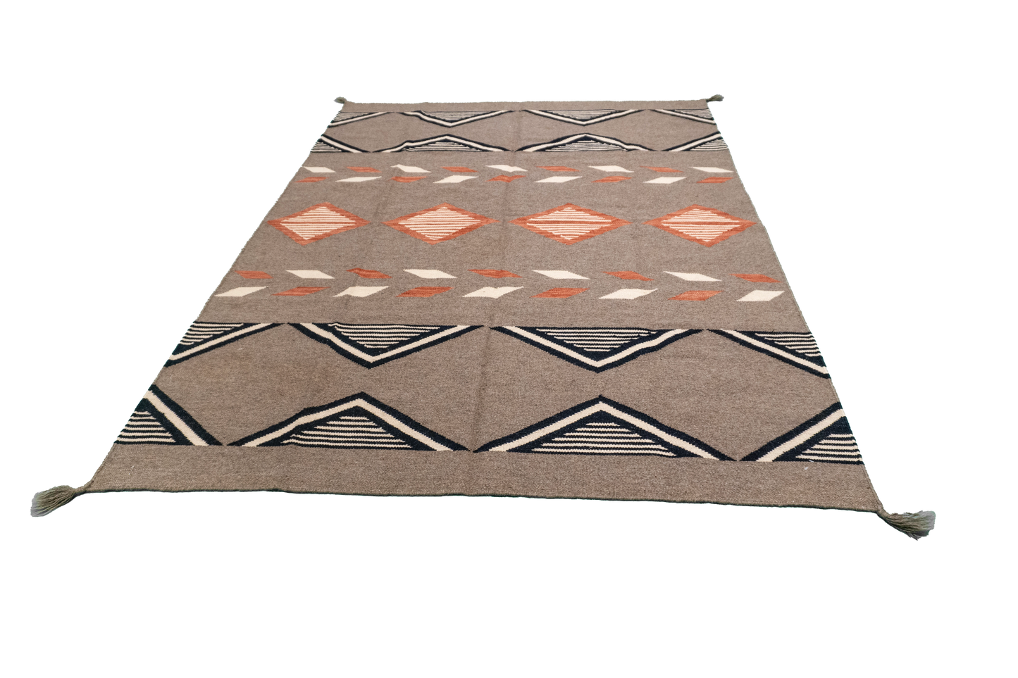 W 5.2 L 6.11 Kilim 100% Wool Hand-Woven All-Over Design - 66328