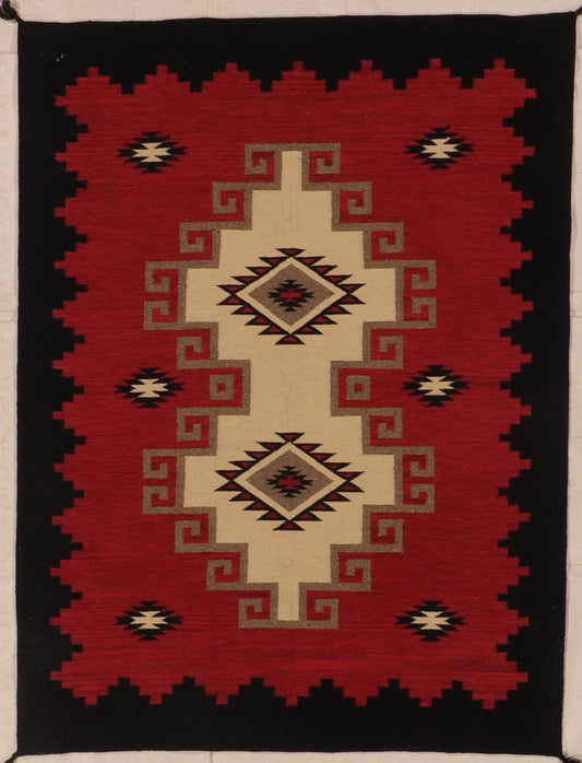 W 5.2 L 6.10 Kilim 100% Wool Hand-Woven All-Over Design - 66330