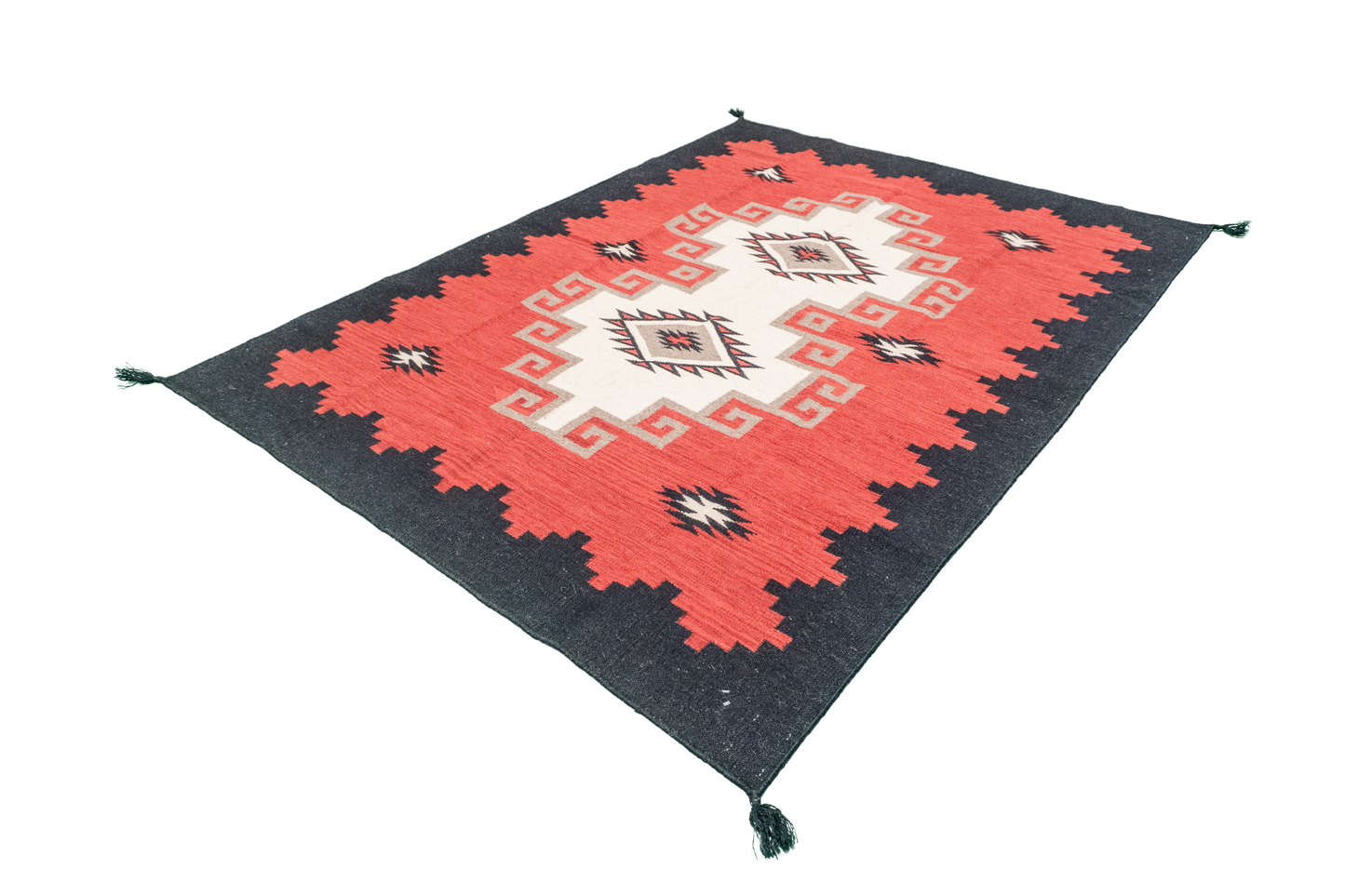 W 5.2 L 6.10 Kilim 100% Wool Hand-Woven All-Over Design - 66330