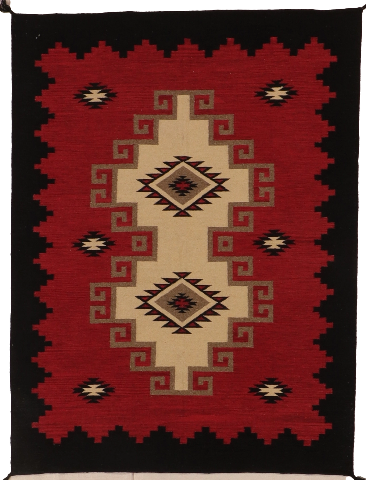 W 5.2 L 6.10 Kilim 100% Wool Hand-Woven Navajo Design - 66330