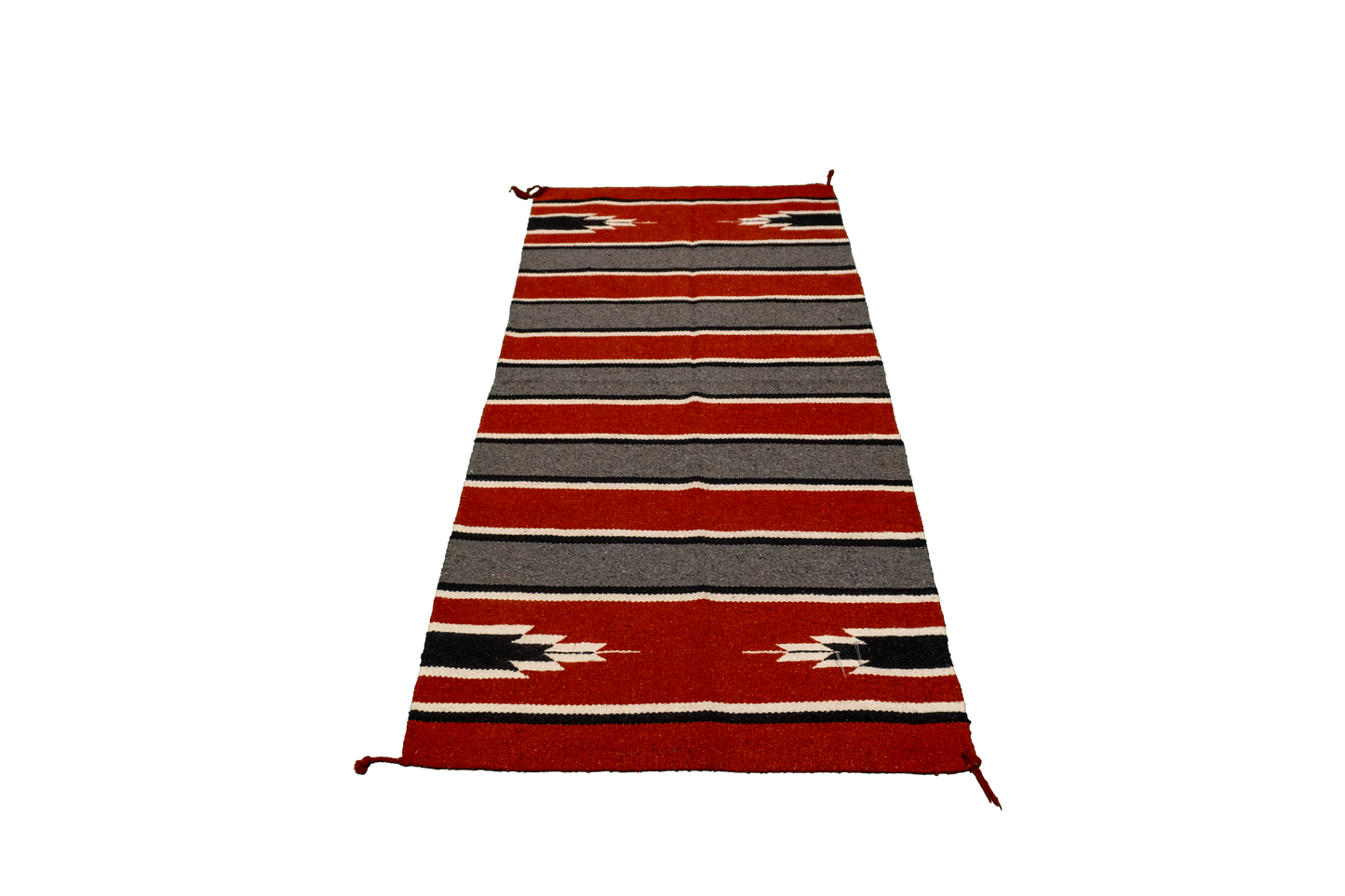 W 2.5 L 5 Navajo 100% Wool Hand-Woven Geometric Design - 66339