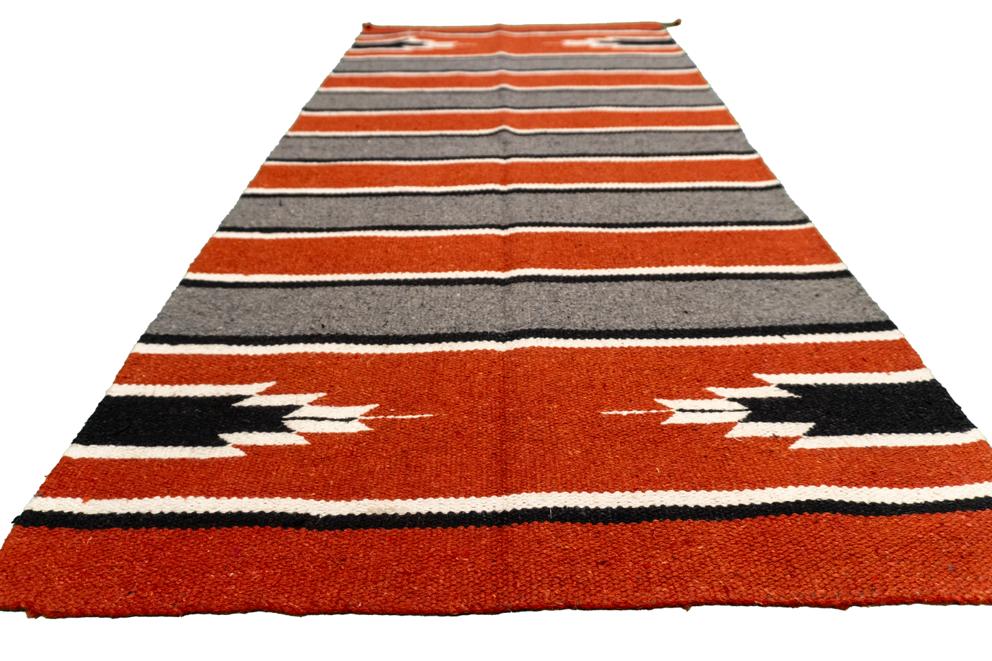 W 2.5 L 5 Navajo 100% Wool Hand-Woven Geometric Design - 66339