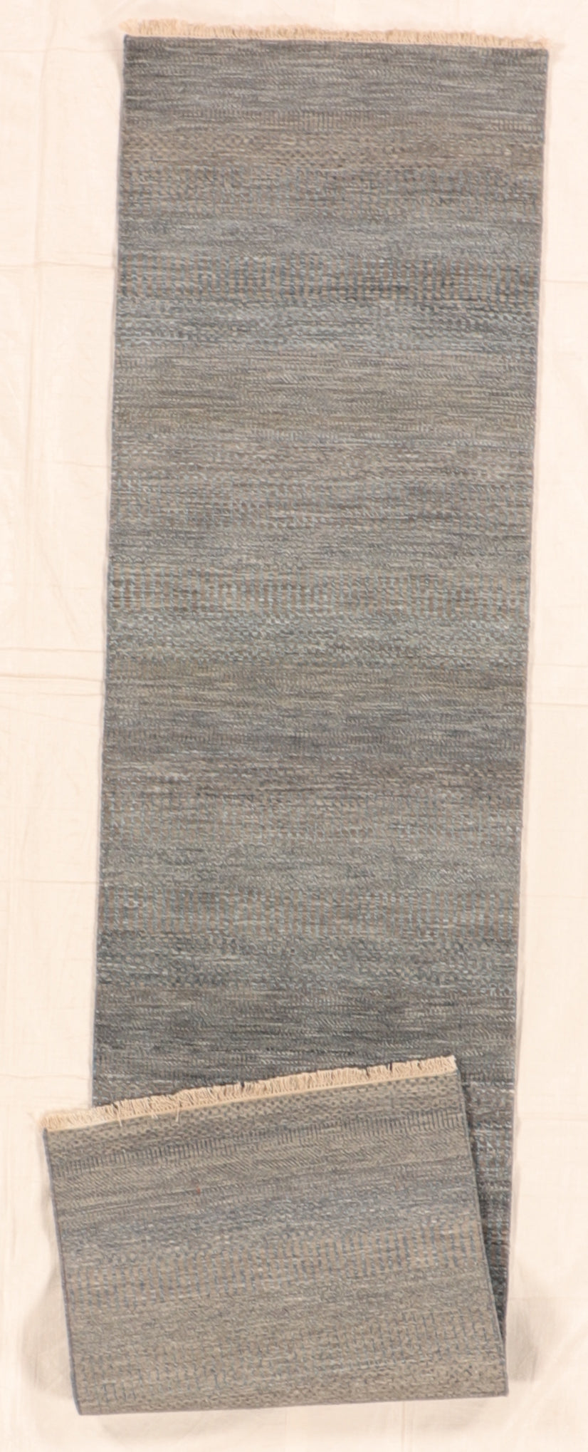 W 2.6 L 10.1 Modern 100% Wool Handmade India All Over Design - 66347