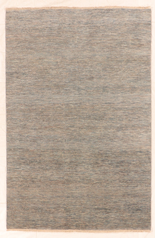 W 6 L 9 Modern 100% Wool Handmade All Over Design - 66364