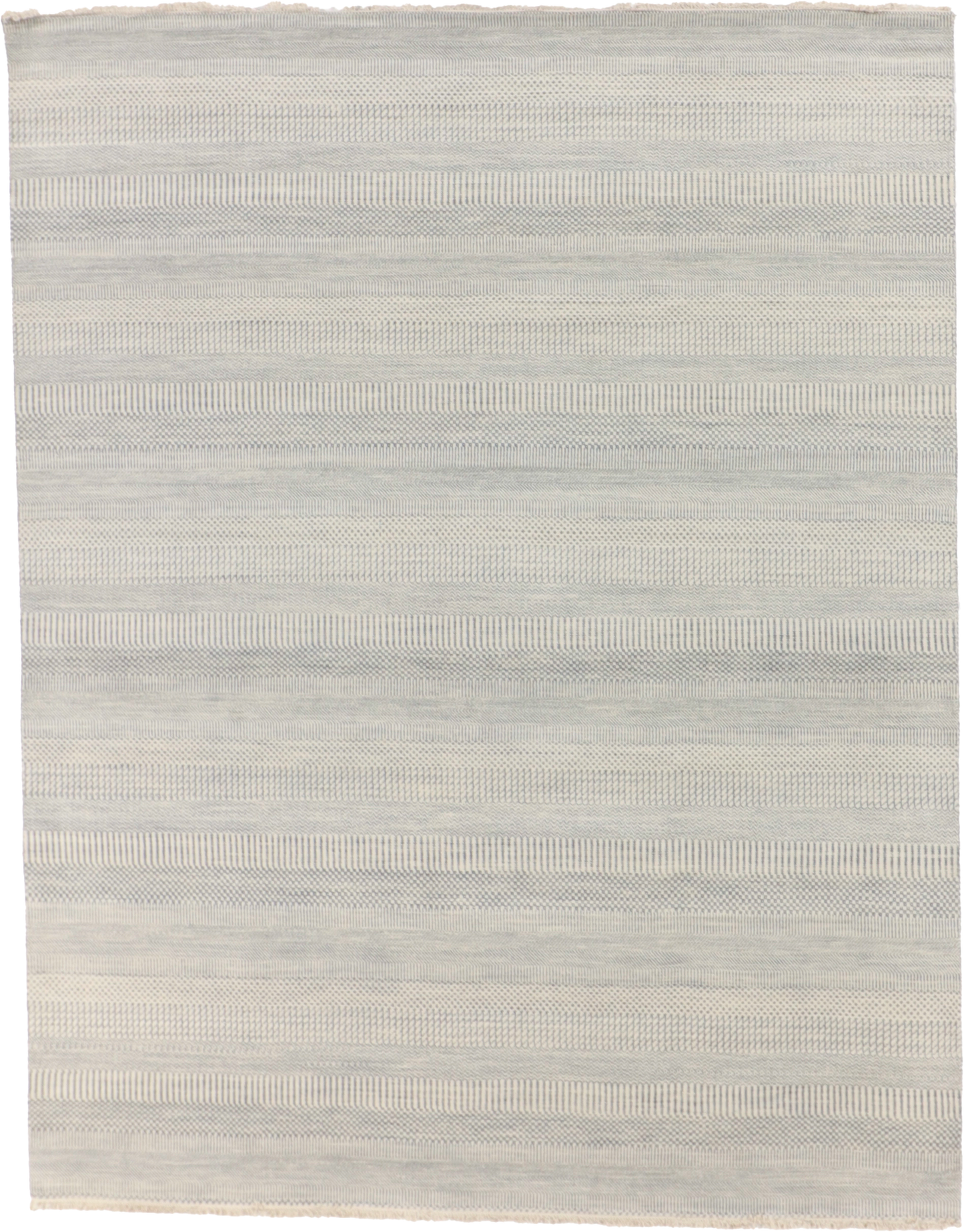 W 7.11 L 10.1 Modern 100% Wool Hand-Woven All-Over Design - 66365