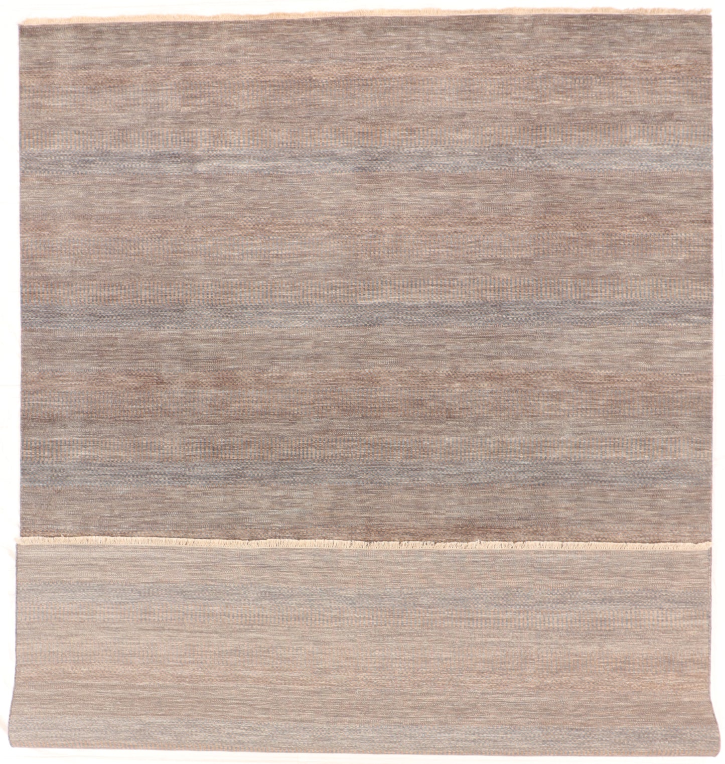 W 9 L 12.3 Modern 100% Wool Handmade All Over Design - 66368