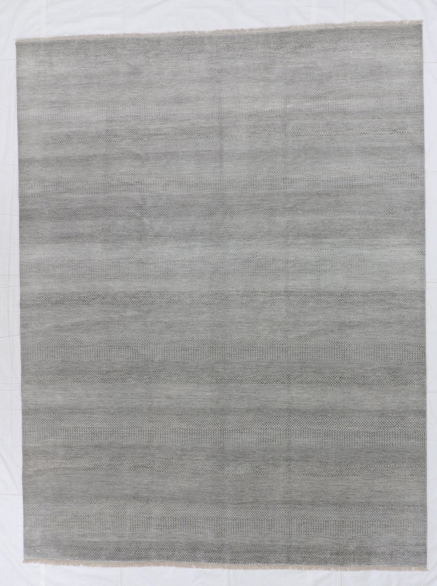 W 9.2 L 11.11 Modern 100% Wool Handmade All Over Design - 66369