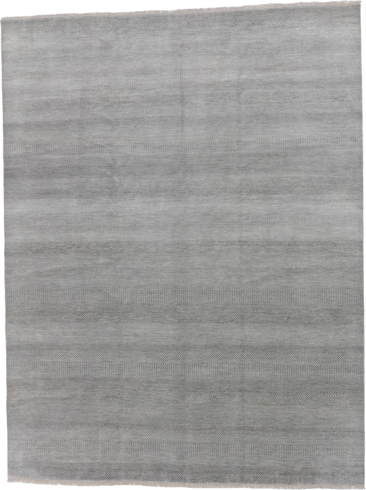 W 9.2 L 11.11 Modern 100% Wool Handmade All Over Design - 66369