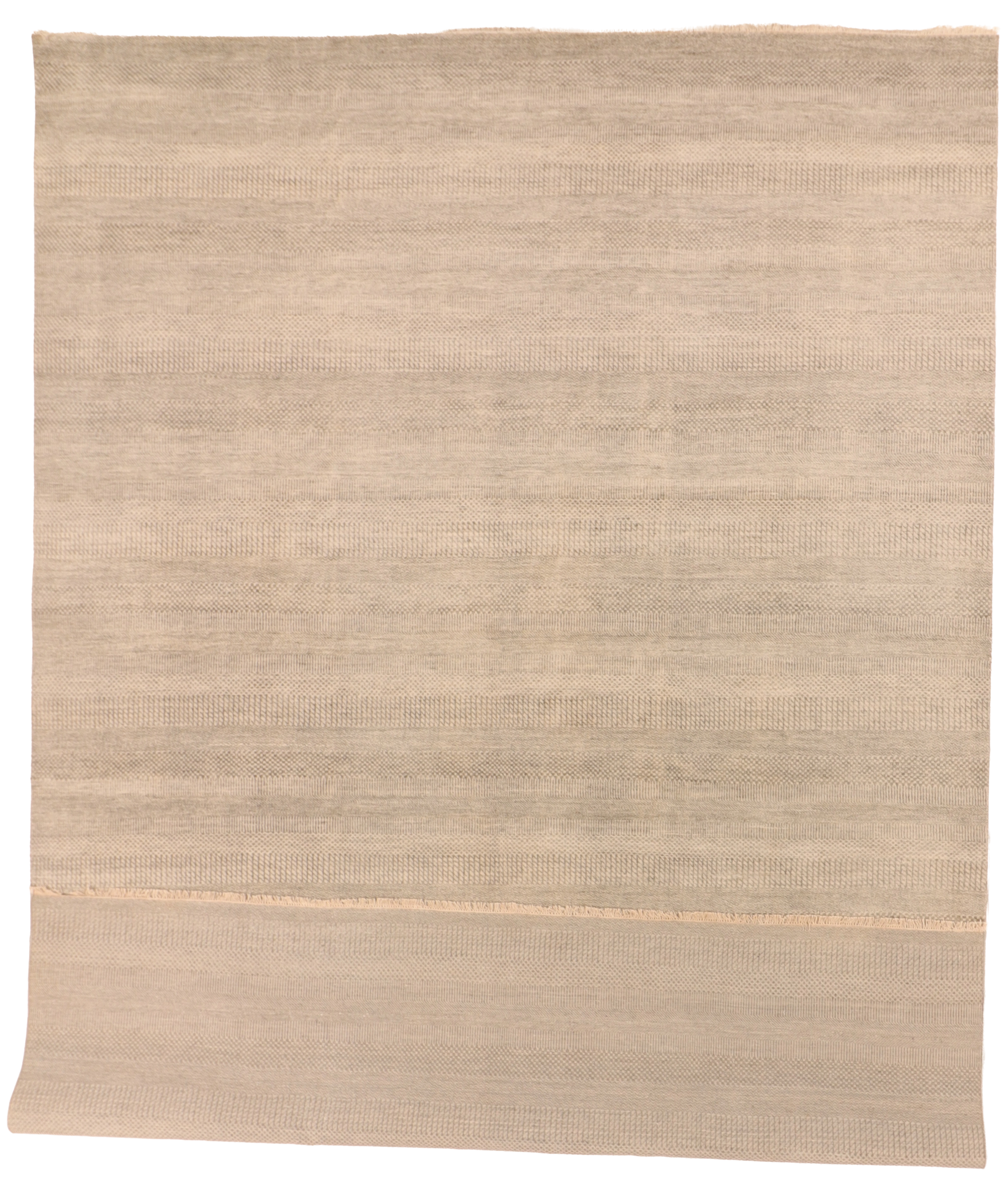 W 10 L 14.1 Modern 100% Wool Hand-Woven All-Over Design - 66372