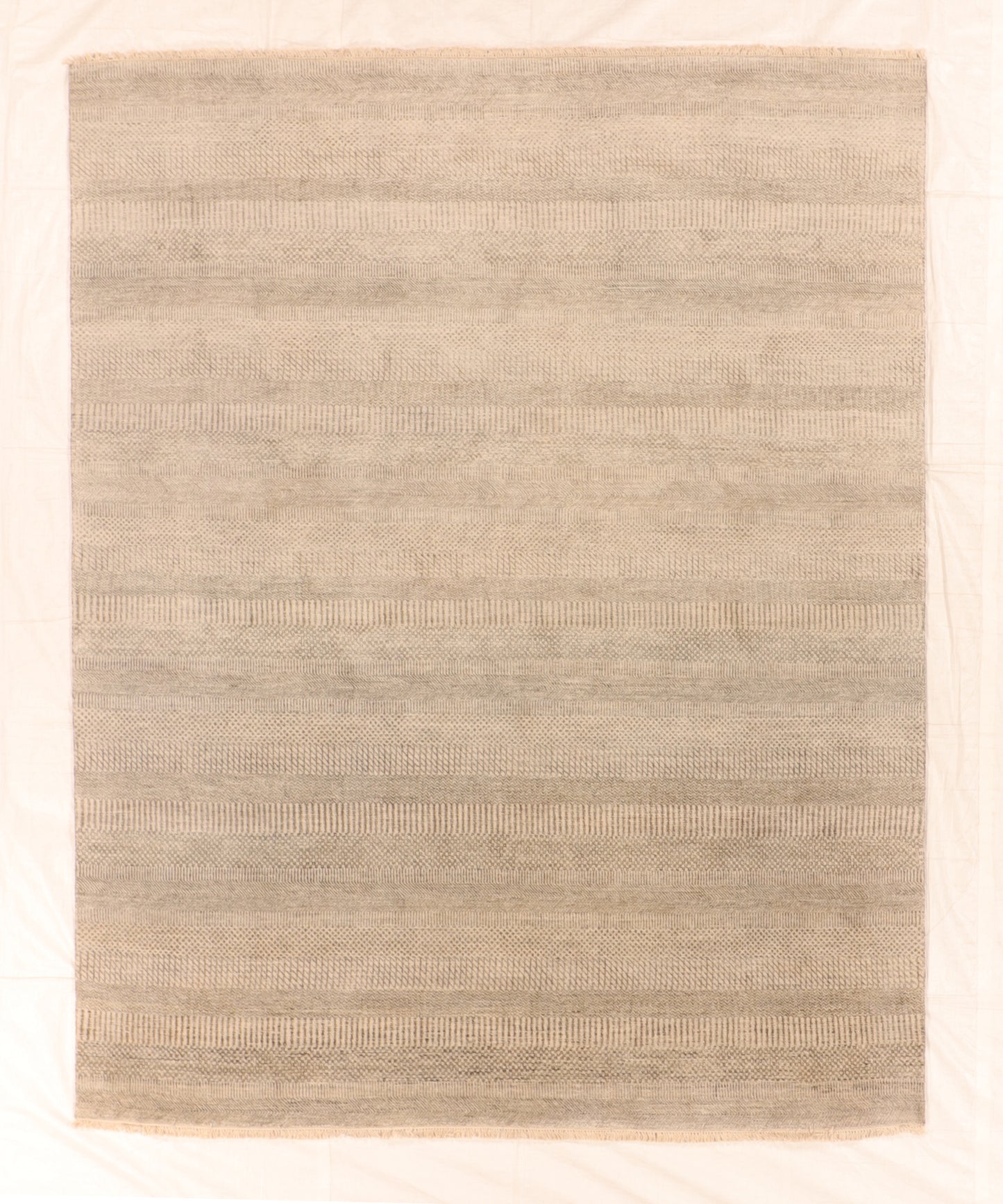 W 8 L 10 Modern 100% Wool Hand-Knotted Pile Rug - 66375
