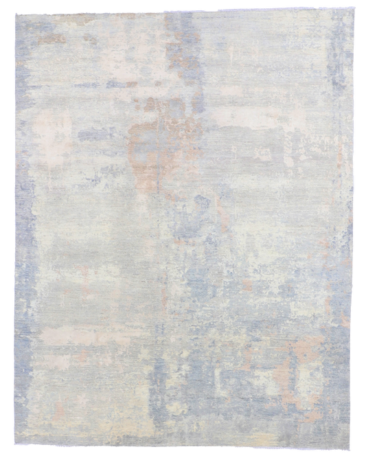 W 8 L 10.2 Modern 100% Wool Hand-Knotted Pile Rug - 66380