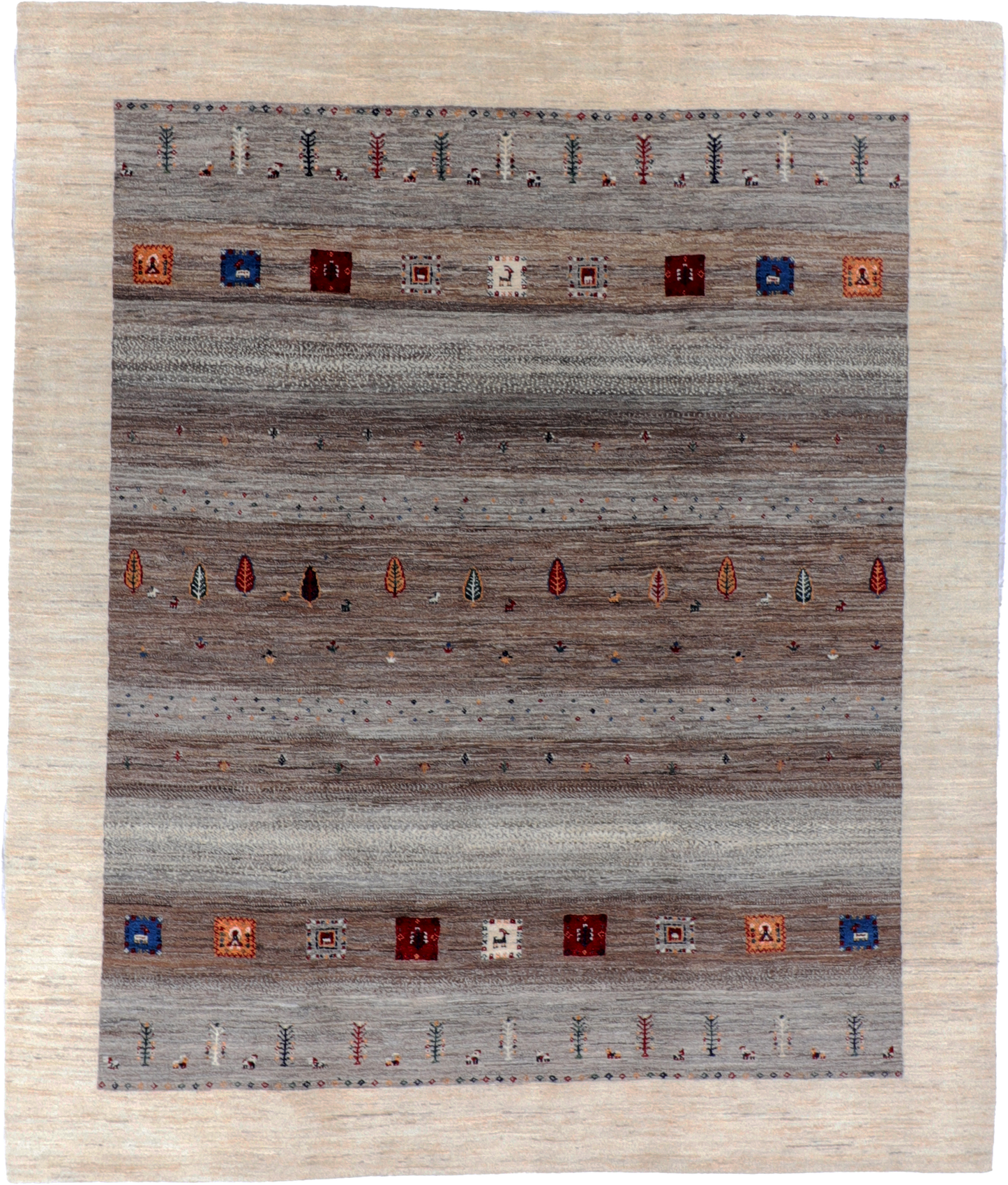 W 8' L 10' Atash 100% Wool Handmade All Over Design - 66396