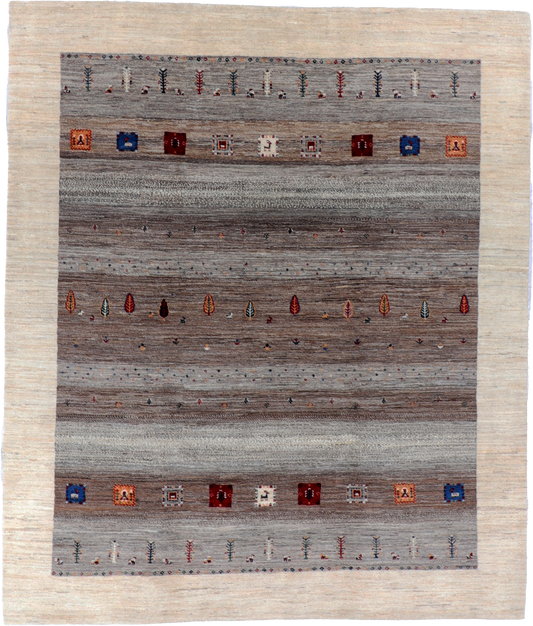 W 8' L 10' Atash 100% Wool Handmade All Over Design - 66396