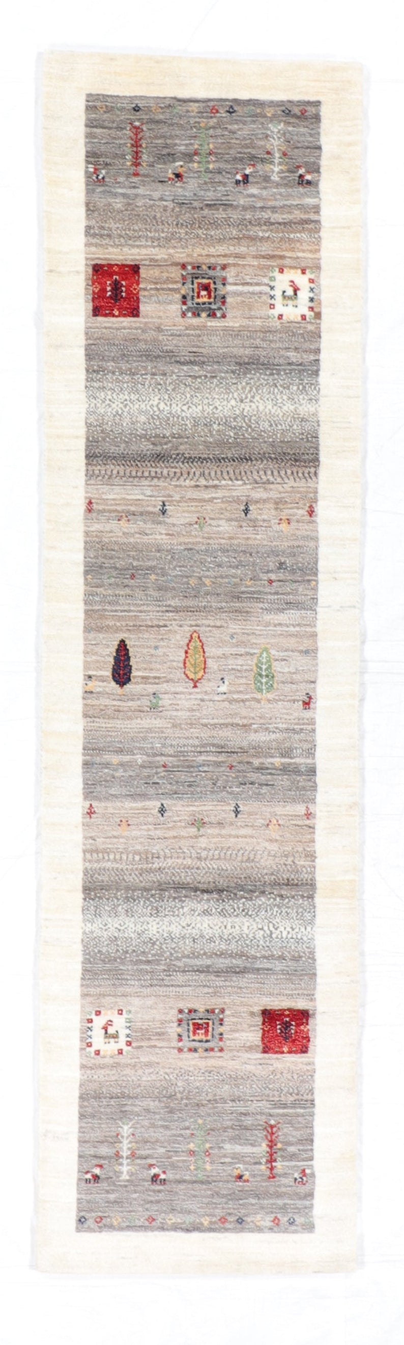 W 2.8 L 10.1 Tree Of Life 100% Wool Handmade All Over Design - 66404