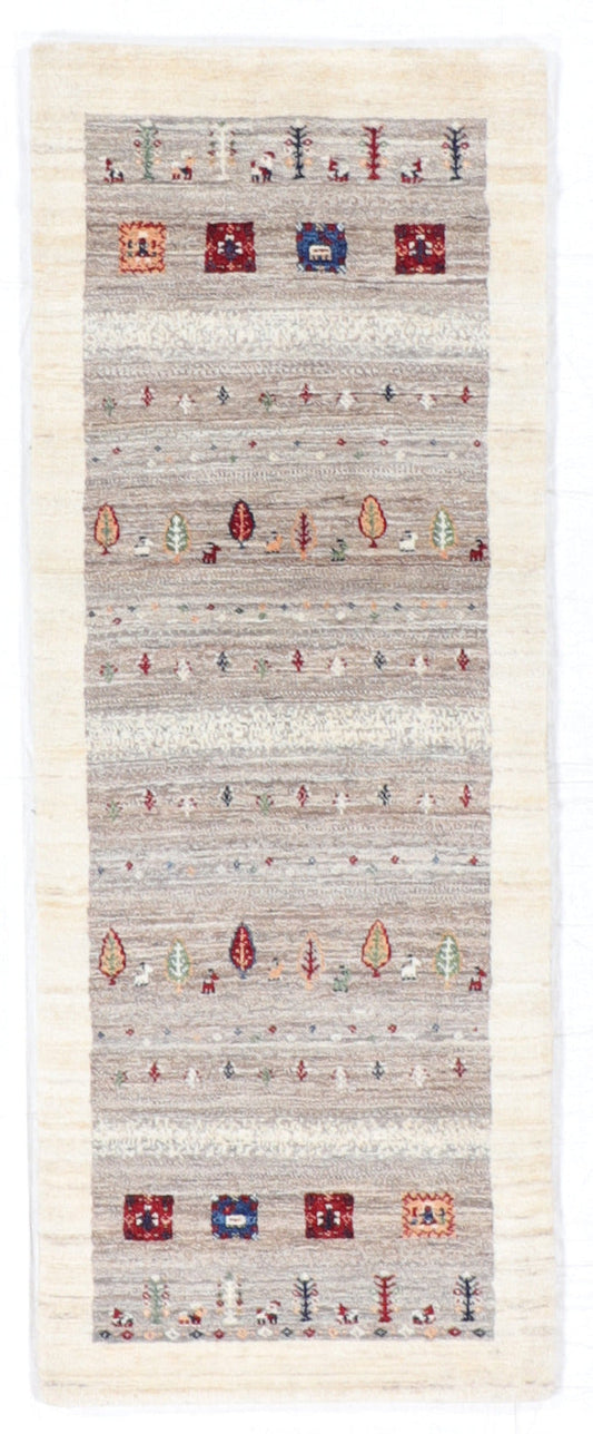 2.6 x 6.7  Runner - Tree of Life  Fine All Over Rectangle - Hand Knotted Rug — 66406