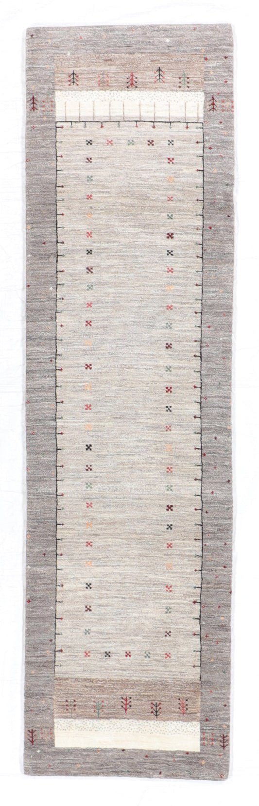 2.7 x 9.7  Runner - Qashqulie Fine/Wool All Over Rectangle - Hand Knotted Rug — 66411