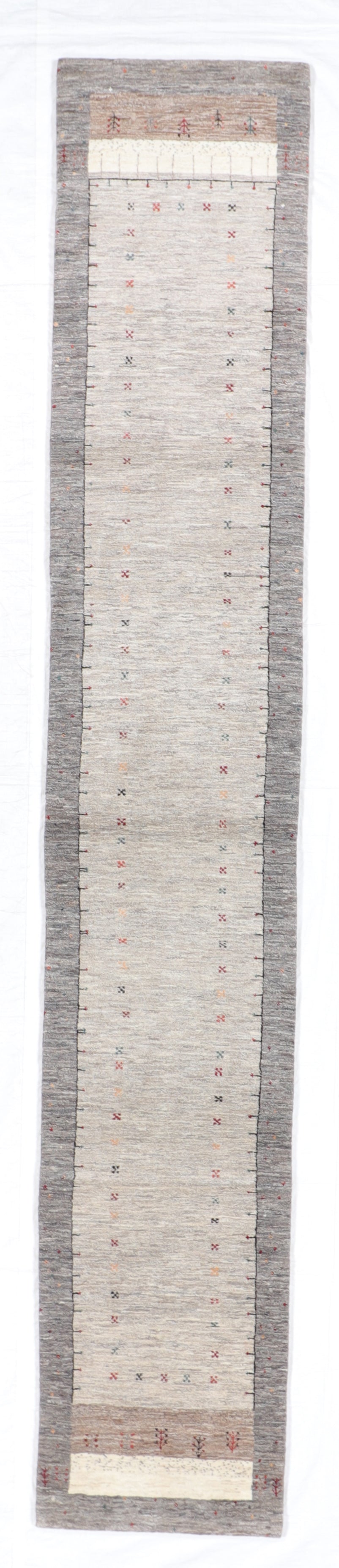 2.7 x 14.9 Runner - Qashqulie Fine/Wool All Over Rectangle - Hand Knotted Rug — 66413