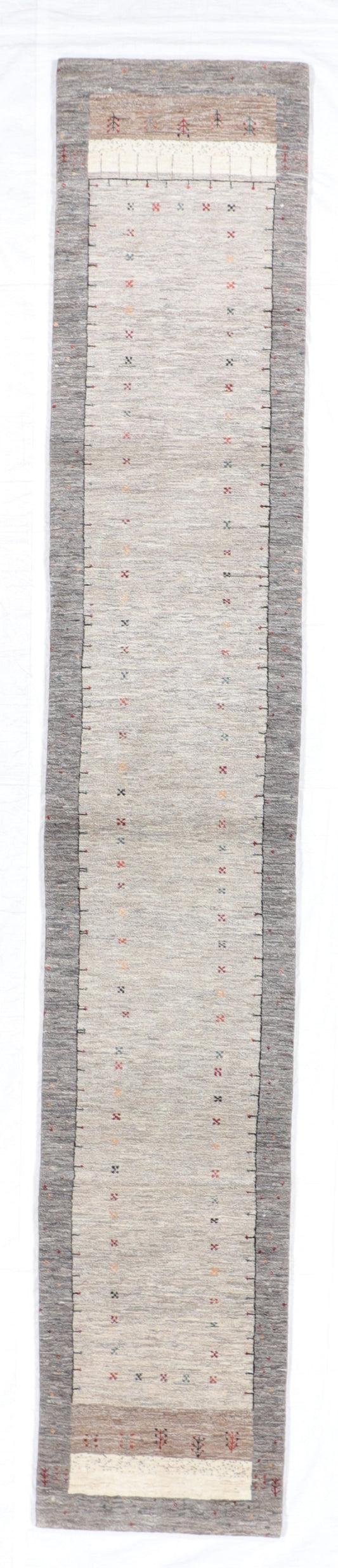 2.7 x 14.9 Runner - Qashqulie Fine/Wool All Over Rectangle - Hand Knotted Rug — 66413