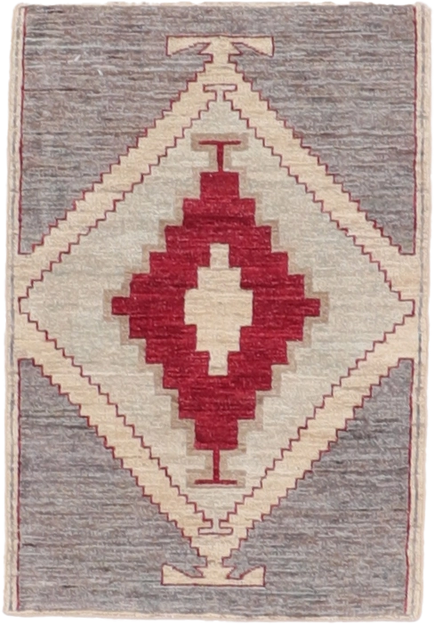 W 2 L 3 Mountain Modern 100% Wool Hand-Woven All-Over Design - 66421