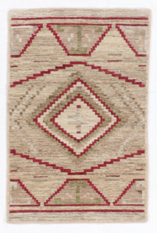 W 2 L 3.2 Mountain Modern 100% Wool Hand-Woven All-Over - 66423