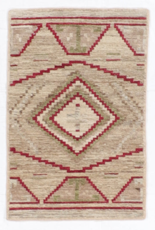 W 2 L 3.2 Mountain Modern 100% Wool Hand-Woven All-Over - 66423