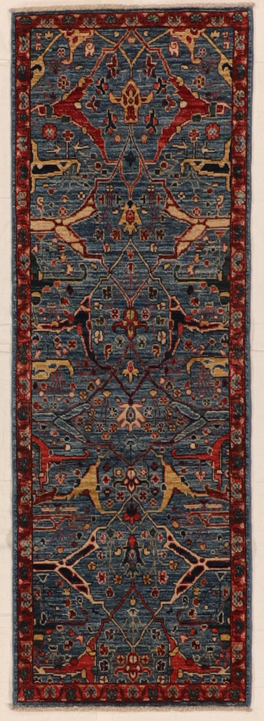 W 2.1 L 6.1 Bijar Runner 100% Wool Handmade All Over Design - 66442