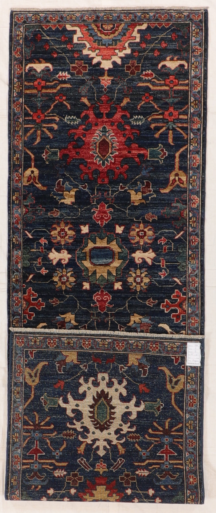 W 2.10 L 9.7 Ziegler Runner 100% Wool Handmade All Over Design - 66459