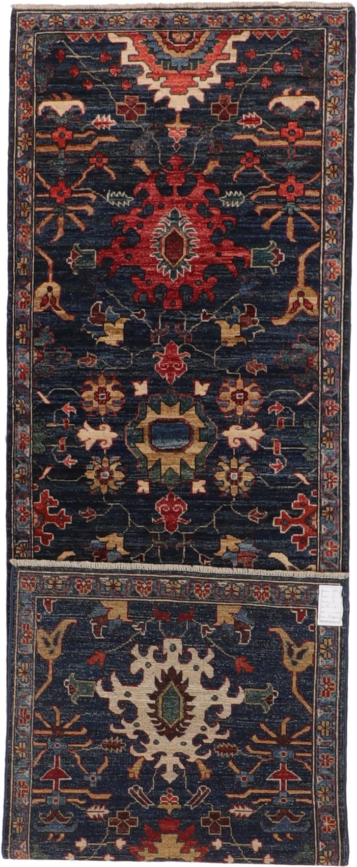 W 2.10 L 9.7 Ziegler Runner 100% Wool Hand-Woven All-Over Design - 66459