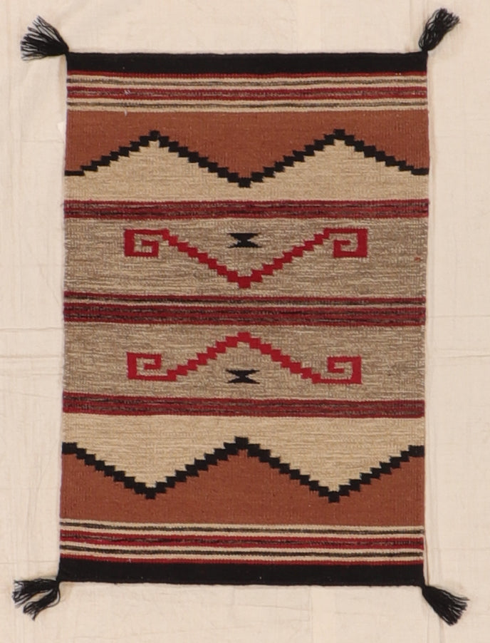 2 x 3 - Kilim Navajo Fine/Wool All Over Rectangle - Hand Knotted Rug — 66467
