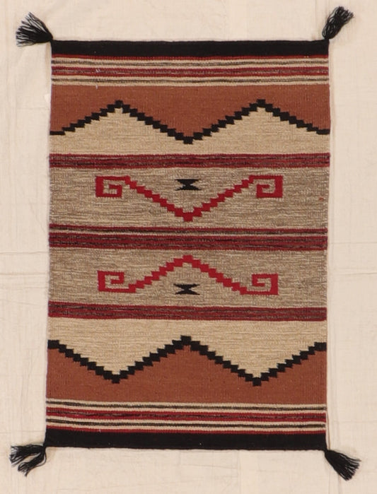2 x 3 - Kilim Navajo Fine/Wool All Over Rectangle - Hand Knotted Rug — 66467