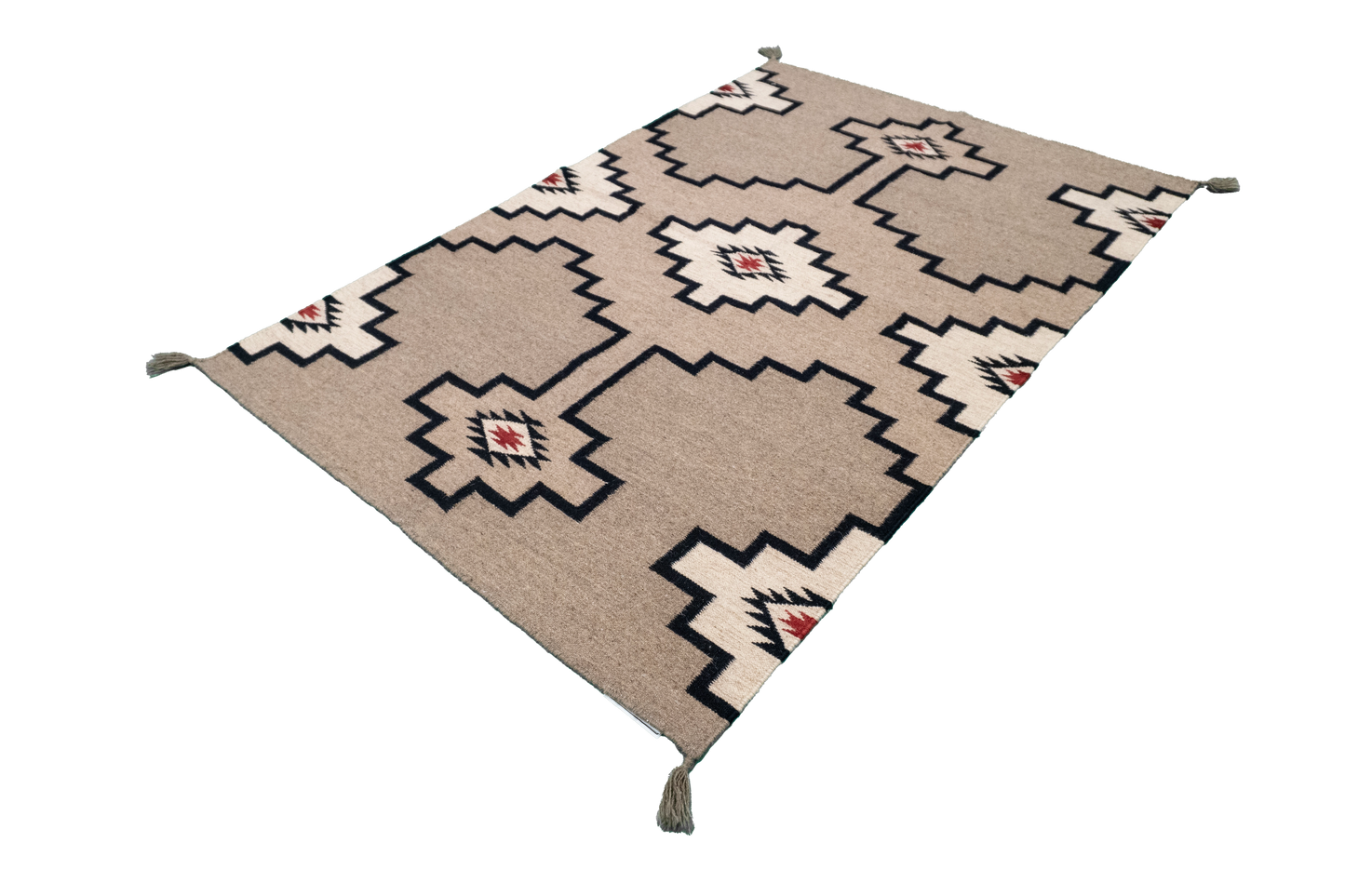 4x6 - Kilim Navajo Fine Kilim Rectangle - Hand Knotted Rug — 66480