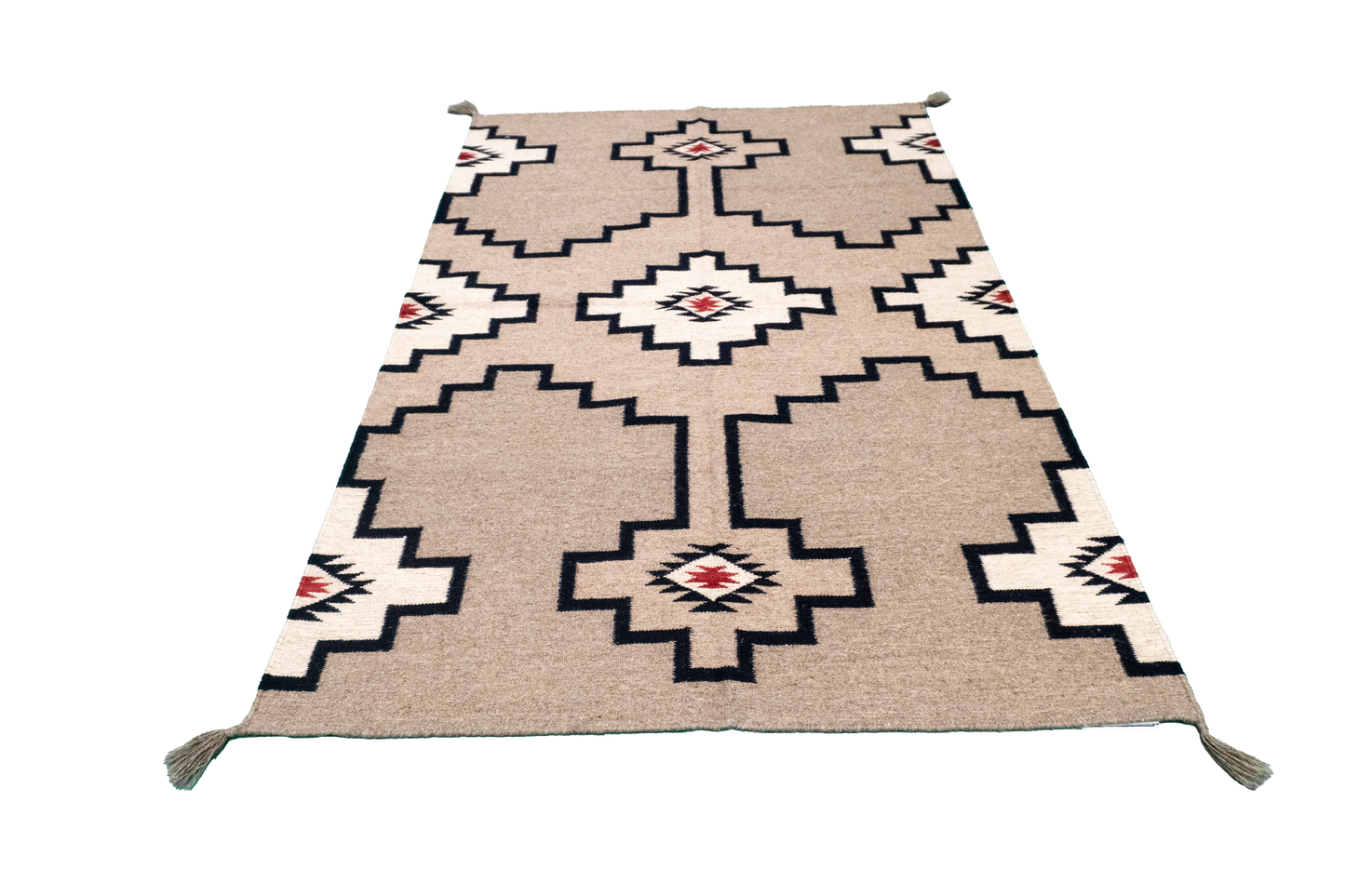 4x6 - Kilim Navajo Fine Kilim Rectangle - Hand Knotted Rug — 66480