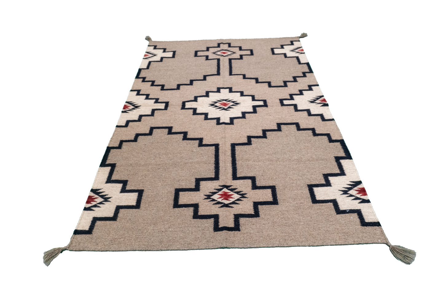4x6 - Kilim Navajo Fine Kilim Rectangle - Hand Knotted Rug — 66480