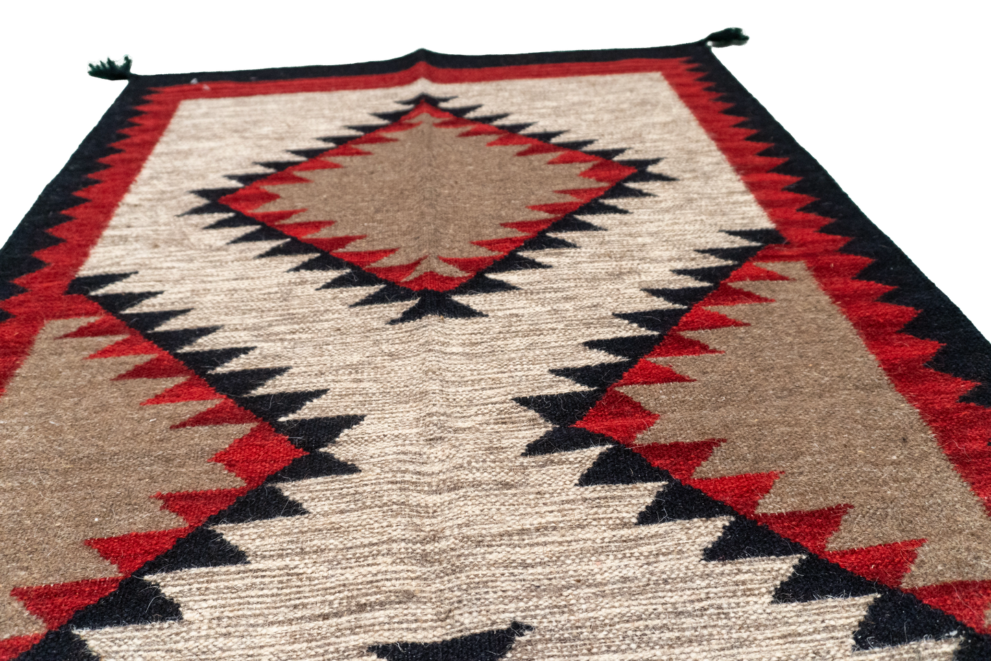 W 3 L 5.1 Kilim 100% Wool Hand-Woven Navajo Design - 66481