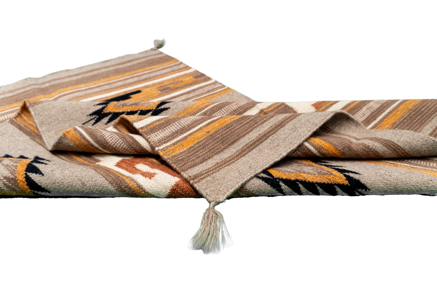 W 3 L 5 Kilim Navajo 100% Wool Hand-Woven All-Over Design - 66484