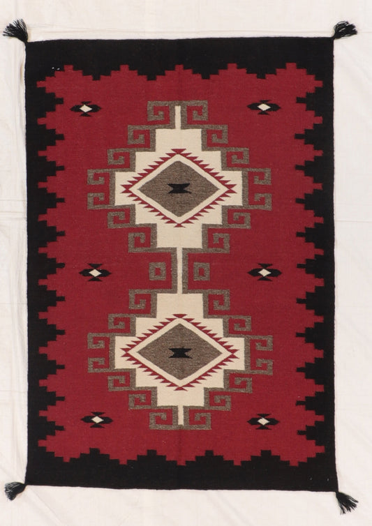 4x6 - Kilim Navajo Rectangle - Hand Knotted Rug — 66489