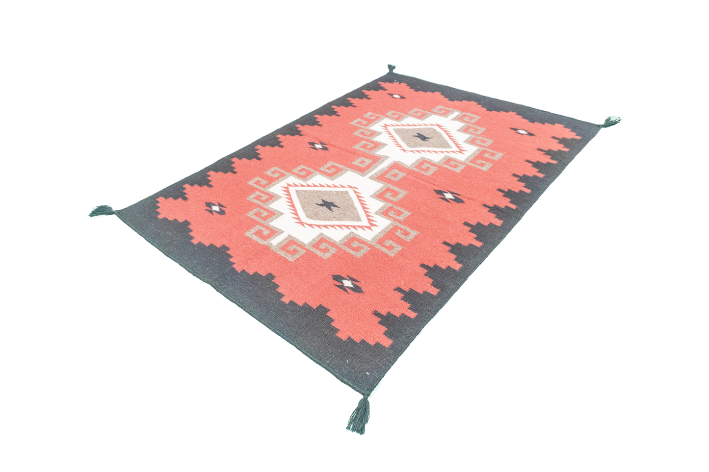 4x6 - Kilim Navajo Rectangle - Hand Knotted Rug — 66489